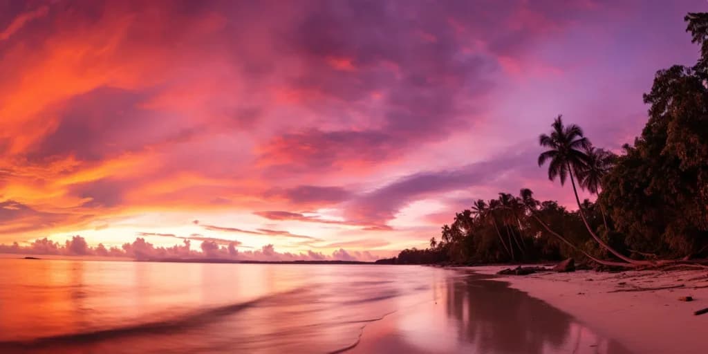 Realistic Midjourney Landscape - Thailand Beach