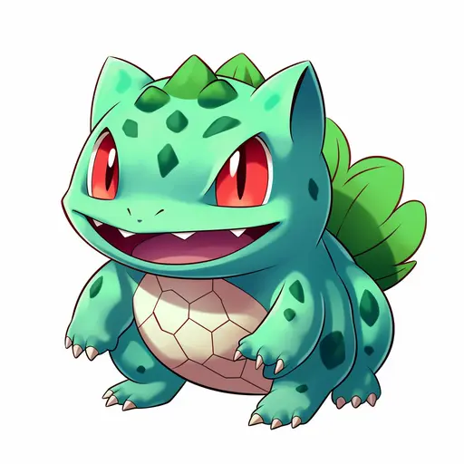 Bulbasaur Pokemon image created with Midjourney.