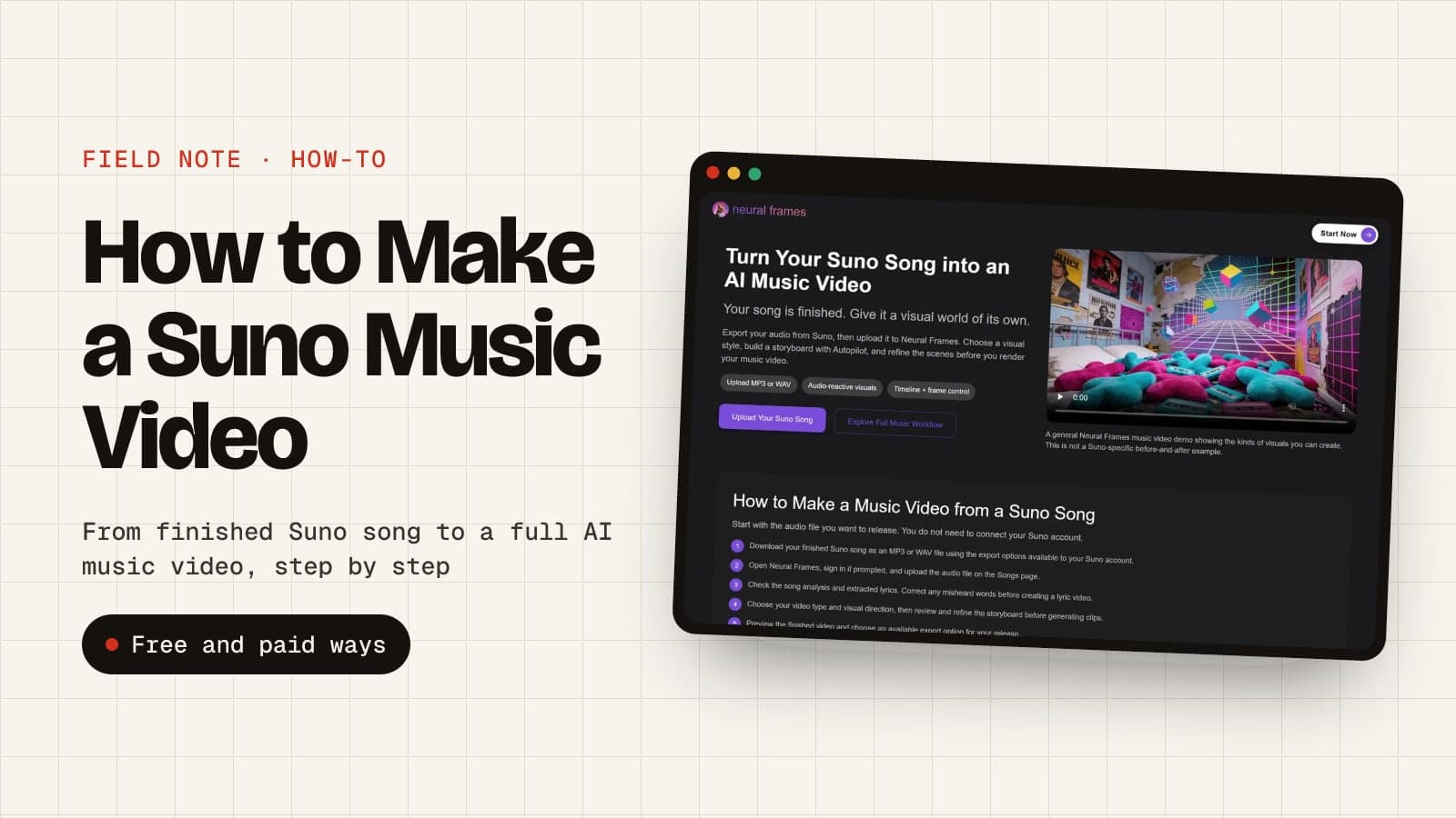 How to Make a Suno Music Video: Step-by-Step Guide